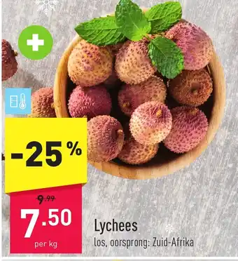 ALDI Lychees per kg aanbieding