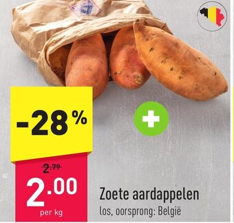 ALDI Zoete aardappelen per kg aanbieding
