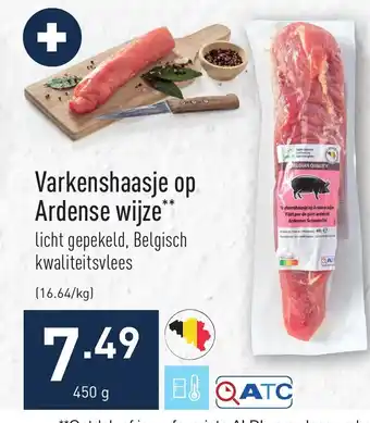ALDI Varkenshaasje op Ardense wijze** 450 gram aanbieding