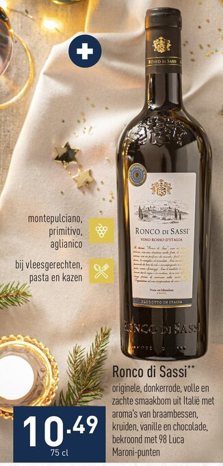 ALDI Ronco di Sassi 75 cl aanbieding