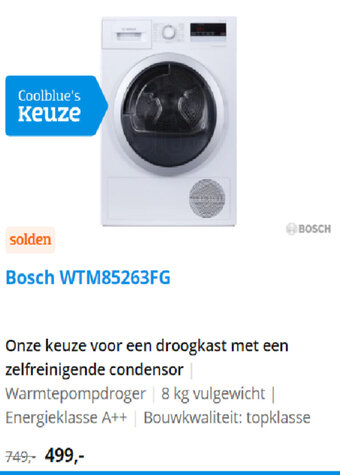 Coolblue Bosch WTM85263FG aanbieding
