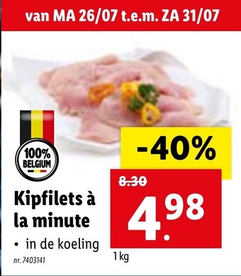 Lidl Kipfilet à la minute aanbieding