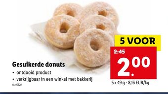 Gesuikerde donuts