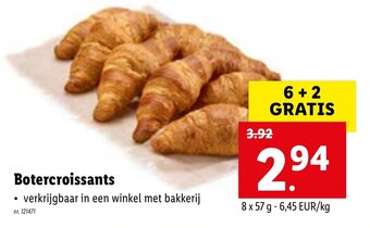 Lidl Botercroissants aanbieding