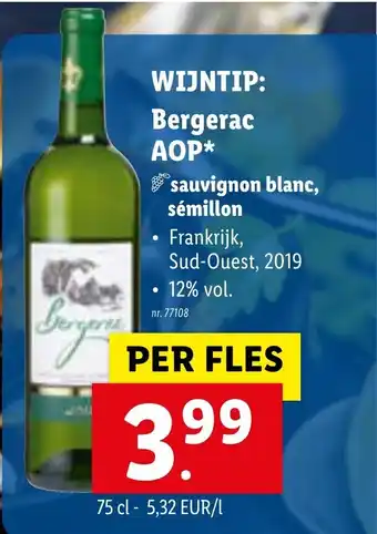 Wijntip: Bergerac AOP*