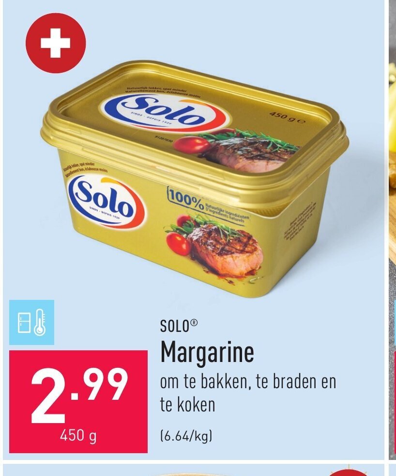 Margarine 450 gram promotie bij ALDI