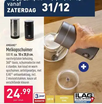 ALDI Melkopschuimer 10 x 20,8 cm aanbieding