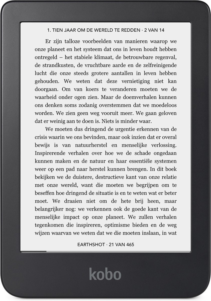 Kobo clara 2e ereader hoge resolutie display van 6 inch 16 gb wifi blauw promotie bij