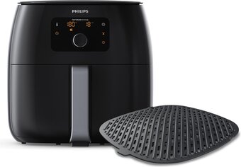Bol.com Philips airfryer xxl premium hd9654/90 - heteluchtfriteuse met grillplaat aanbieding