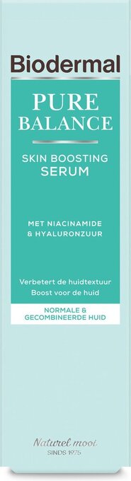 Bol.com Biodermal pure balance serum - skin boosting serum - serum met hyaluronzuur en niacinamide - 30ml aanbieding