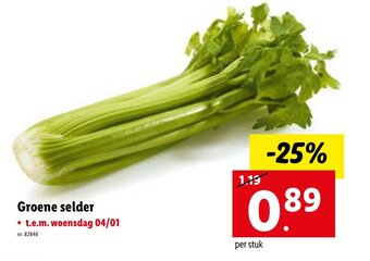 Lidl Groene selder aanbieding