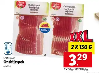 Saint alby ontbijtspek 2 x 150g