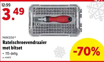 Lidl Pakside ratelschroevendraaier met bitset aanbieding