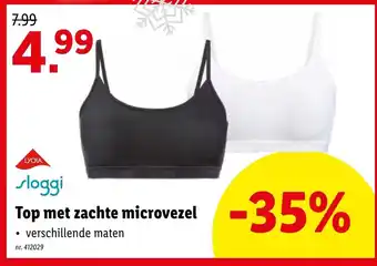 Lidl Sloggi top met zachte microvezel aanbieding