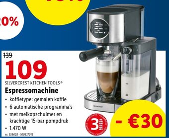 Lidl Espressomachine aanbieding