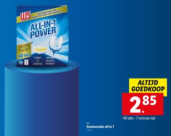 Lidl Vaatwastabs all in 1 aanbieding