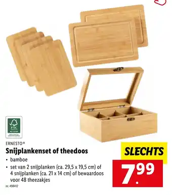 Snijplankenset of theedoos