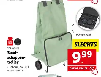Lidl Topmove bood-schappen-trolley aanbieding