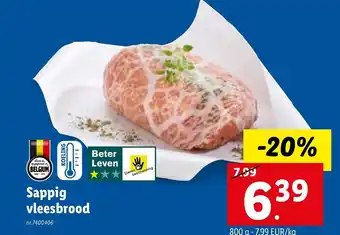 Lidl Sappig vleesbrood 800g aanbieding