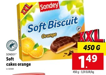 Sondey soft cakes orange 450g