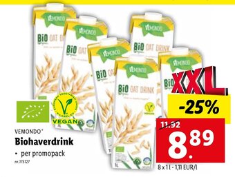 Lidl Vemondo biohaverdrink aanbieding