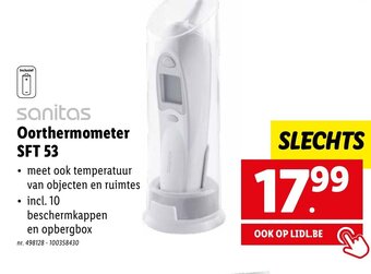 Lidl Sanitas oorthermometer SFT 53 aanbieding
