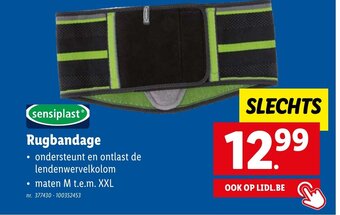 Lidl Rugbandage aanbieding