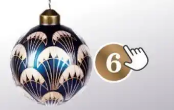 BricoPlanit Glazen kerstbal berenklauw aanbieding