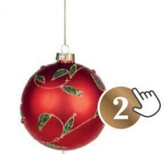 BricoPlanit Glazen kerstbal aanbieding