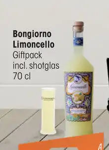 Prik en Tik Bongiorno limoncello giftpack 70cl aanbieding