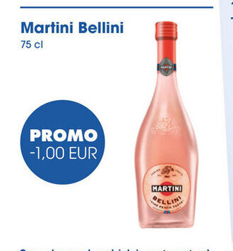 Prik en Tik Martini bellini 75cl aanbieding
