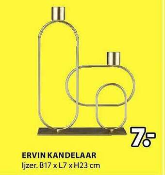 Jysk Ervin kandelaar aanbieding