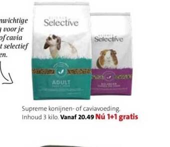 Intratuin Supreme konijnen of caviavoeding aanbieding