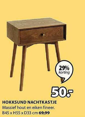 Jysk Hokksund nachtkastje aanbieding