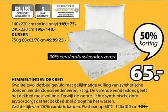 Jysk Himmeltinden dekbed aanbieding