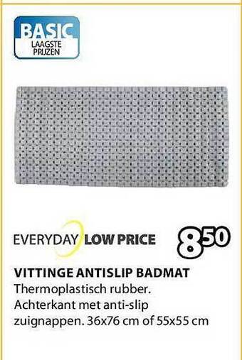 Jysk Vittinge antislip badmat aanbieding