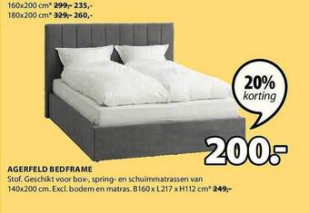 Jysk Agerfeld bedframe aanbieding
