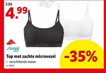 Lidl Top met zachte microvezel aanbieding
