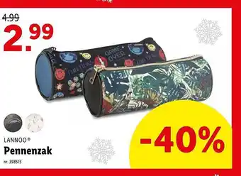 Lidl Lannoo pennenzak aanbieding