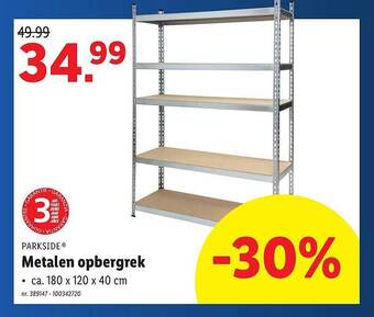 Metalen opbergrek