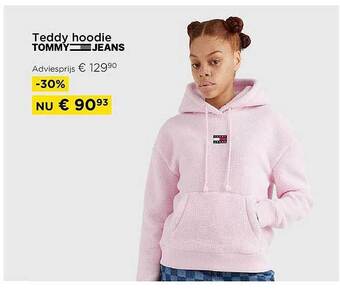 Molecule Teddy hoodie tommy jeans aanbieding