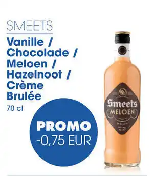 Smeets vanille / chocolade / meloen / hazelnoot / creme brulee 70cl