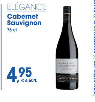 Elegance cabernet sauvignon 75cl