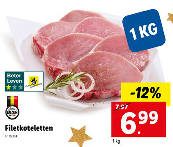 Lidl Filetkoteletten aanbieding