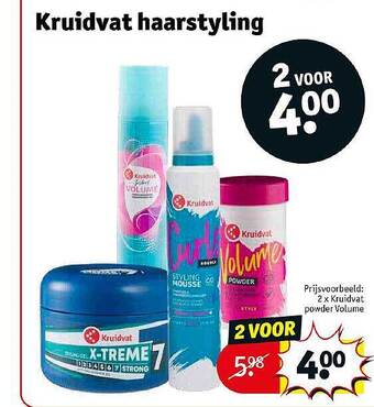 Kruidvat Kruidvat haarstyling aanbieding