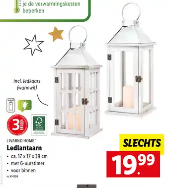 Lidl Livarno home ledlantaarn aanbieding