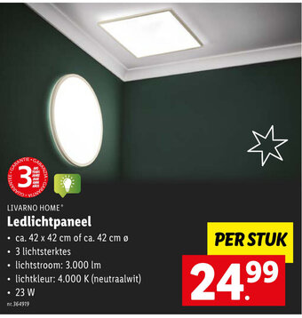 Lidl Livarno home ledlichtpaneel aanbieding