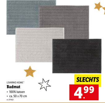 Lidl Livarno home badmat aanbieding