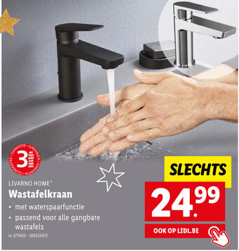 Lidl Livarno home wastafelkraan aanbieding