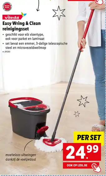 Lidl Vileda easy wring & clean reinigingsset aanbieding